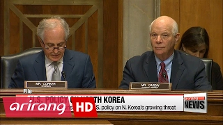 U.S. lawmakers, experts discuss U.S. policy on N. Korea at Senate hearing