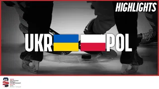 Highlights | Ukraine vs. Poland | 2022 IIHF Ice Hockey World Championship | Division I Group B