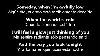 ♥ The Way You Look Tonight ♥ La Forma En Que Luces Esta Noche ~ Rod Stewart-letras en inglés/español