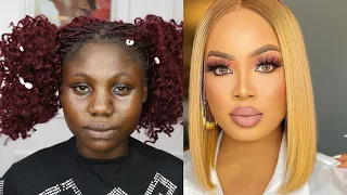 MAGIC ⬆️ MELANIN👆VIRAL video 💣BOMB🔥😱MUST WATCH 😳 MAKEUP AND HAIR TRANSFORMATION ❤️MELANIN | WOC