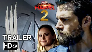 The Marvels: Captain Marvel 2 (2023) Trailer #2 "Wolverine" - Brie Larson, Henry Cavill (Fan Made)