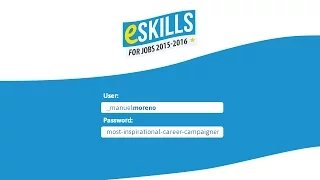 eSkills for Jobs 2015 | Manuel Moreno - Most inspirational career campaigner