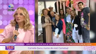 Teo Show - Camelia Sucu, amintiri din ziua nuntii! Tatal a ajutat-o sa-si faca rochia de visurilor!