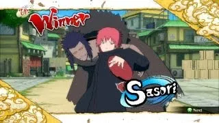 Naruto Ultimate Ninja Storm 3 Sasori Complete Moveset with Command List