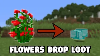 Minecraft UHC But Flowers Drop Random Items