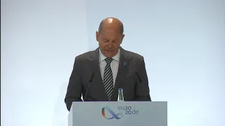 Olaf Scholz EUdebates a sovereign Europe in post-coronavirus times at Berlin - ECOFIN