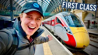 FIRST CLASS on Britain's High Speed Train - The AZUMA