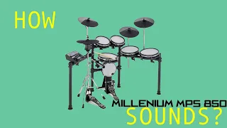 Millenium MPS 850 E-Drum Set - Sound Demo (Default Kit/LogicPro Producer Kit/Slate Drums SSD5)