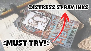 EASY Mixed Media Tag - Tim Holtz Distress Spray! // Zoey Scarpelli