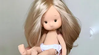 Как приклеить волосы кукле