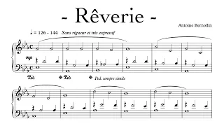 Rêverie - Antoine Bernollin - Piano Solo - with sheet music. Partition