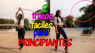 2 trucos faciles para principiantes (beginner hula hoop tricks)