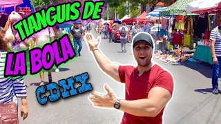 TIANGUIS de LA BOLA, Coyoacán, Ciudad de México. Tíanguis enorme😱 #jorgelizama  @jorgelizama007