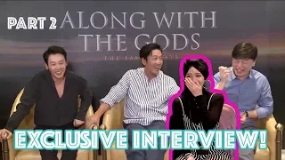 TERTAWA TERBAHAK-BAHAK KARENA HA JUNG WOO pas Interview Casts Along With The Gods: The Last 49 Days