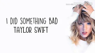 Taylor Swift - I did something bad [Halocene cover] (lyrics)