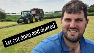 1st cut 2024 done and dusted. forage wagon and bales at the same time . BUSY BUSY!!!