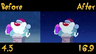 Oggy And The Cockroaches - Santa Oggy (S03E09) Full Episode In HD Comparison