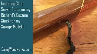 How to Install Sling Swivel Studs in a Rifle Stock