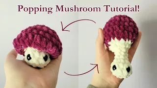 Crochet Popping Mushroom Tutorial -- 15 Minute Project -- Perfect for Markets!!