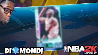 Packed My First DIAMOND!! NBA 2K Mobile Season 3 Pack Opening!!