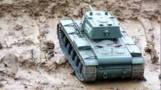 1/16 RC Heng Long KV-1 tank offroad