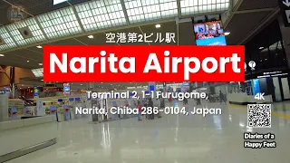 Diaries of a Happy Feet : ✈️ Exploring Narita Airport Terminal 2 空港第2ビル駅, Japan JP 🗾 [4K]