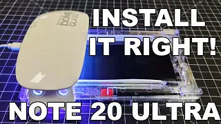 Install it right!  Samsung Galaxy Note 20 Ultra Screen Protector | Whitestone Dome Glass Note 20