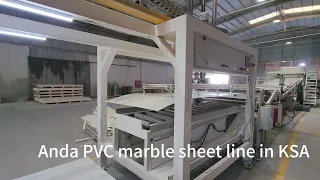 full extrusion process PVC marble sheet production line PVC marble machine
