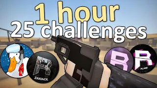 25 Phantom Forces Challenges in 1 Hour (ft Zack, Triplez, Flare)