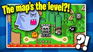 Mario, but the World Map is the Level?!