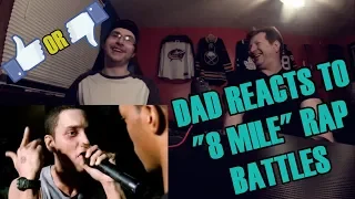 METALHEAD DAD REACTS TO "8 MILE" - ENDING RAP BATTLES!!!