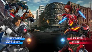 Marvel vs Capcom Infinite - Strider Hiryu/Winter Soldier vs Black Widow/Ultron!!!
