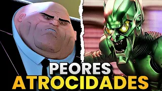 Las 10 Peores ATROCIDADES de los Villanos de SPIDER-MAN