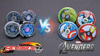 Avengers Vs Metal Fury Beyblade Fight | Metals Are Better Or Just L Drago ?