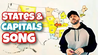 States & Capitals Song 🎵 | Memorizing the 50 US States and Capitals | Geography (FUNdamental RAPS)