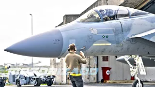 F-15C Eagle Fighter Aircraft Take Off for Icelandic Air Policing (U.S. Air Force)