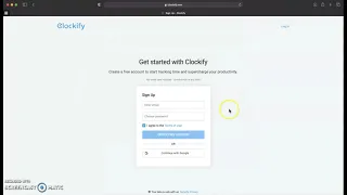How To Create An Account in Clockify