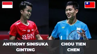 GINTING TERBAIK! Anthony Sinisuka Ginting (INA) vs Chou Tien Chen (TPE) | Badminton Highlight