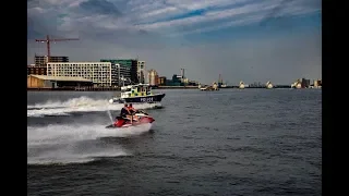 High-Speed Super Fun Police Chase on the River Thames while on Jet Skis. *WE ESCAPED!*