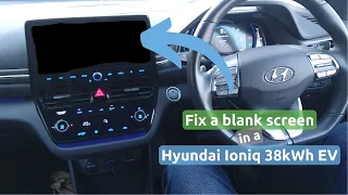 How to fix a blank screen on a Hyundai following a navigation software update