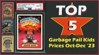 Top 5 - Garbage Pail Kids Trading Card Prices