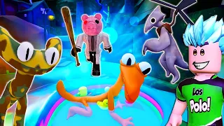 Desbloqueamos a Yellow piscinero, Yelow ROCK y Cyan camuflado en Rainbow Friends 2