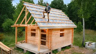 The Building of a Massive Timber Frame Roof for my Homestead, Cast Iron Cooking - Off Grid Living