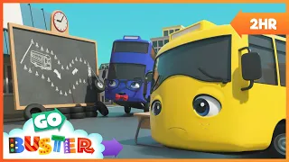 Buster Learns to Care at Bus School | Go Buster 2 HR | Moonbug Kids - Cartoons & Toys