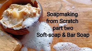 Soapmaking from Scratch part two: Soft-soap and Bar Soap