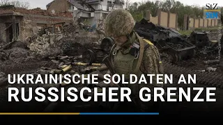 Ukrainische Soldaten stoßen bei Charkiw an russische Grenze vor