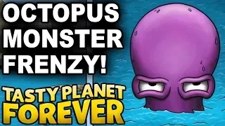 MEGA OCTOPUS EATS ALL OF THE OCEAN! -- Let's Play Tasty Planet Forever Part #2 (Local Co-op)