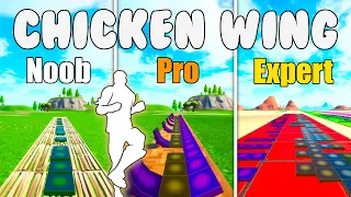 Chicken Wing Song (Emote) Noob vs Pro vs Expert (Fortnite Music Blocks) - With Island Code