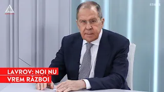 Serghei Lavrov: Dacă depinde de Rusia, atunci nu va fi război