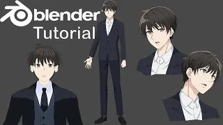 Blender Tutorial | Modeling Character anime male ( boy) creation | Kimizuka Kimihiko | Gjnko